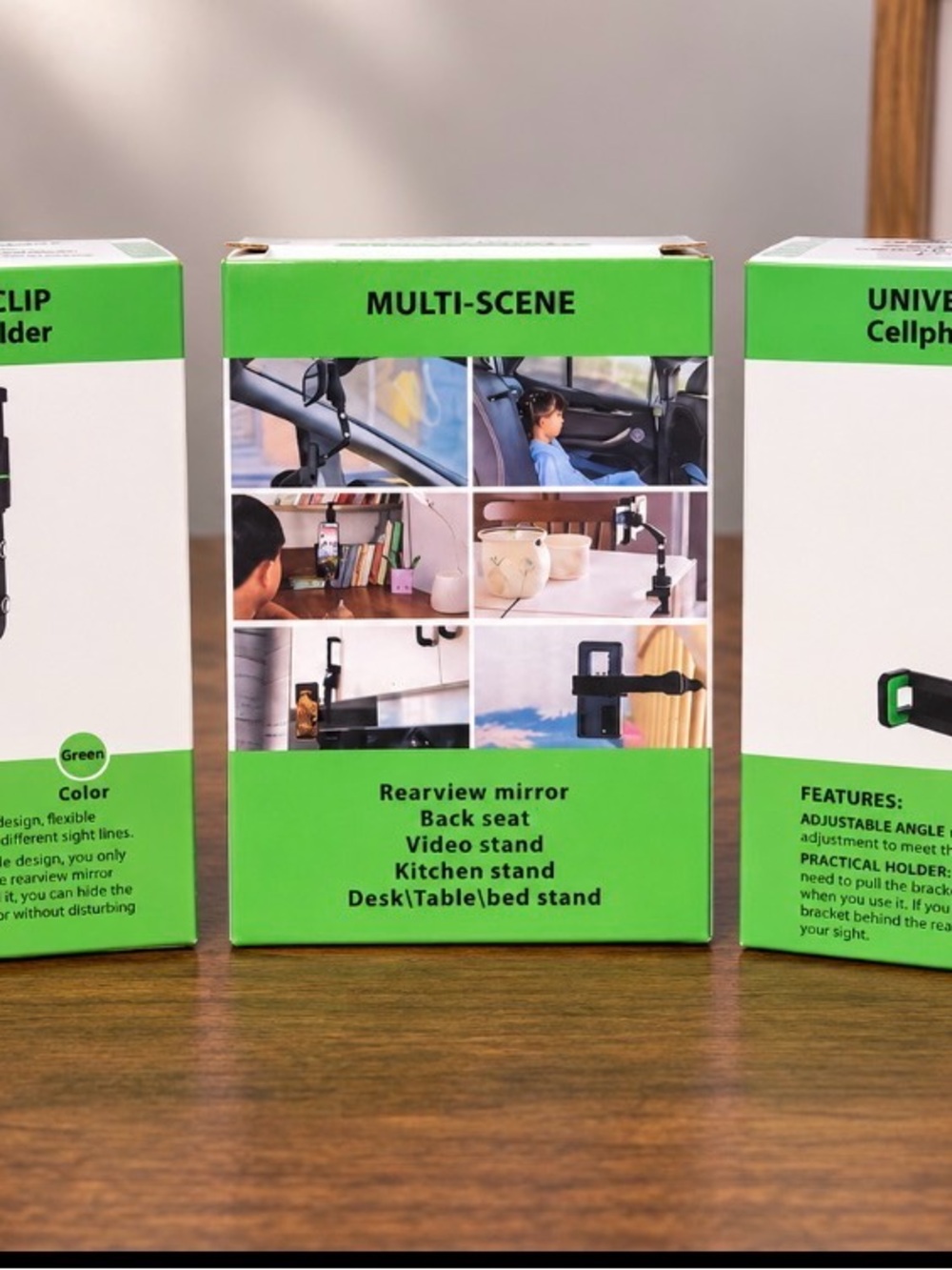 Universal Multi-Scene Phone Mount Holder - Green